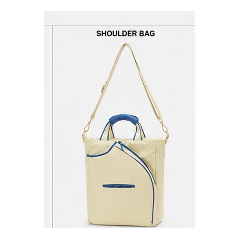 Shoulder carry configuration of PDB001 office-to-court tote