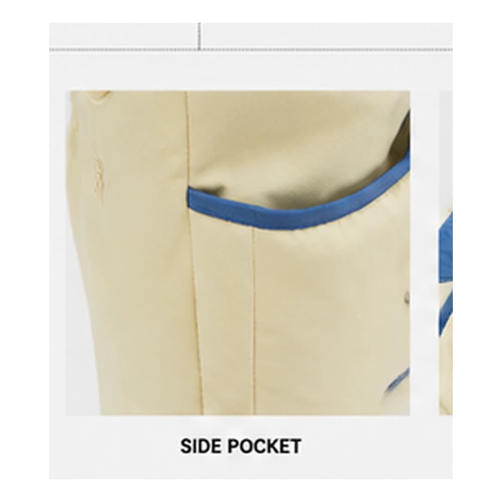 Side bottle and accessory pocket detail on PDB001 commuter padel bag