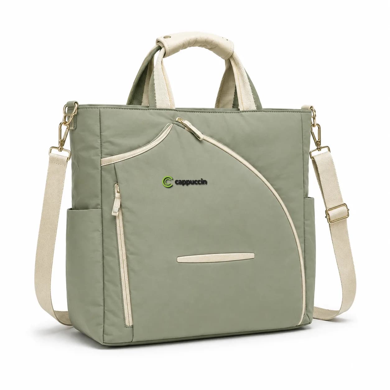 Cappuccino PDB014 women’s lightweight padel tote with laptop sleeve and embroidered logo