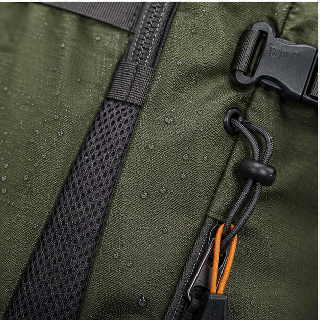 Custom Hiking Backpacks Manufacturer ripstop, mesh and buckle materials