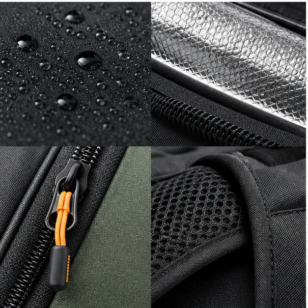Custom Tennis Bags Manufacturer thermal lining and trim details
