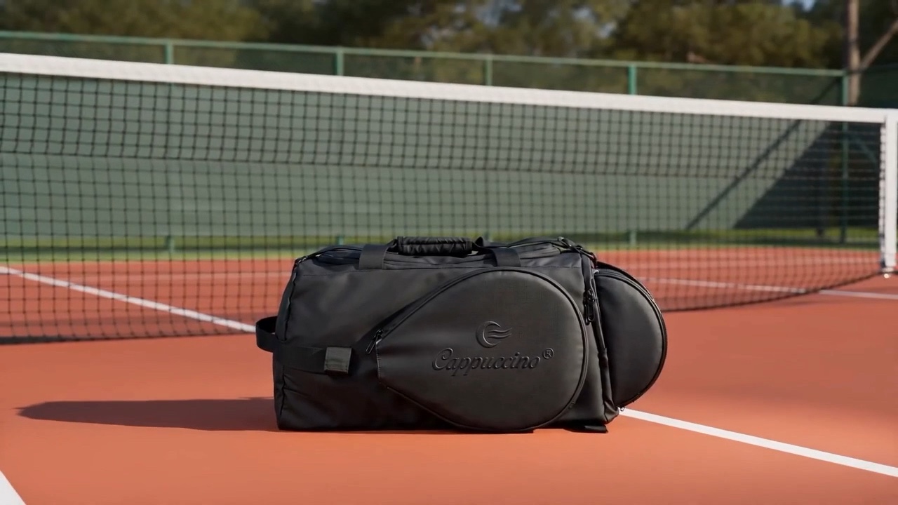 Actual racket-sports sample showing collection direction