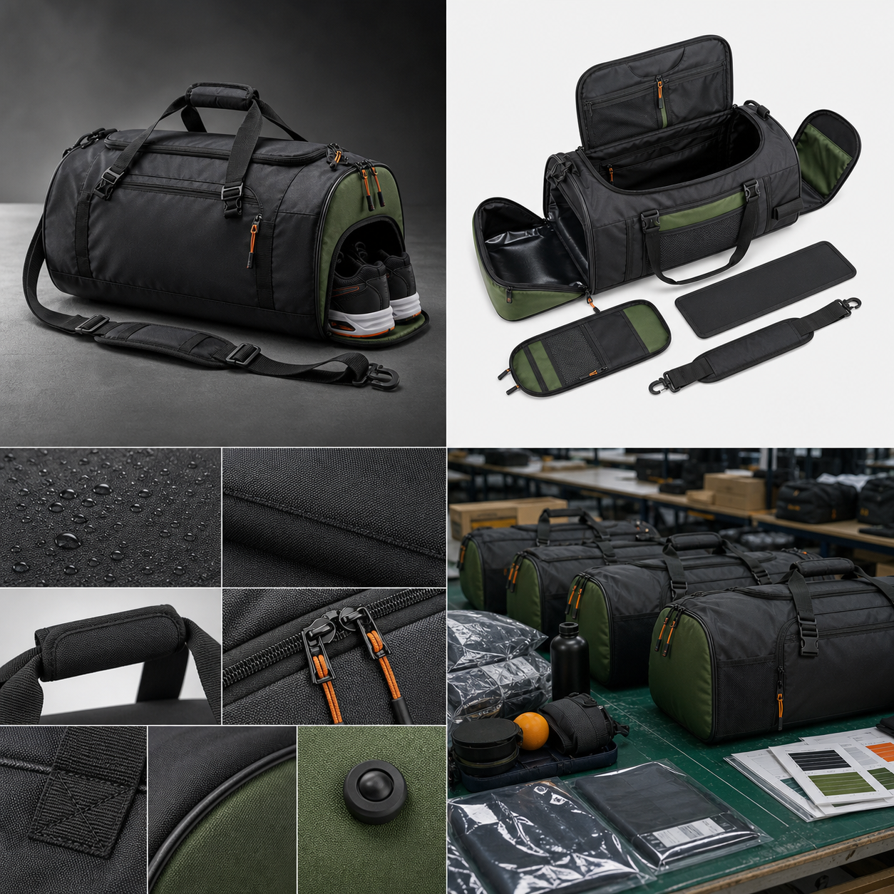 Custom Sports Duffel Bags Manufacturer product, structure, material and case images